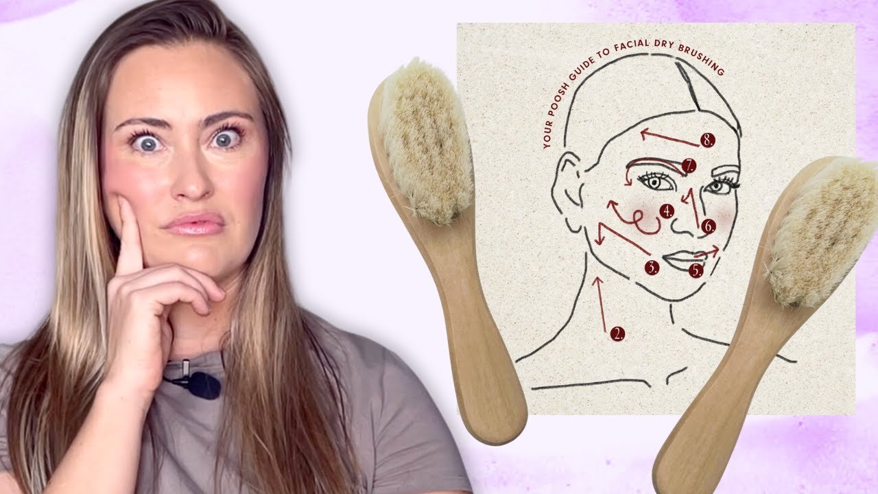 HOW TO DRY BRUSH TUTORIAL | DRY BRUSHING FACE & LYMPHATIC DRAINAGE