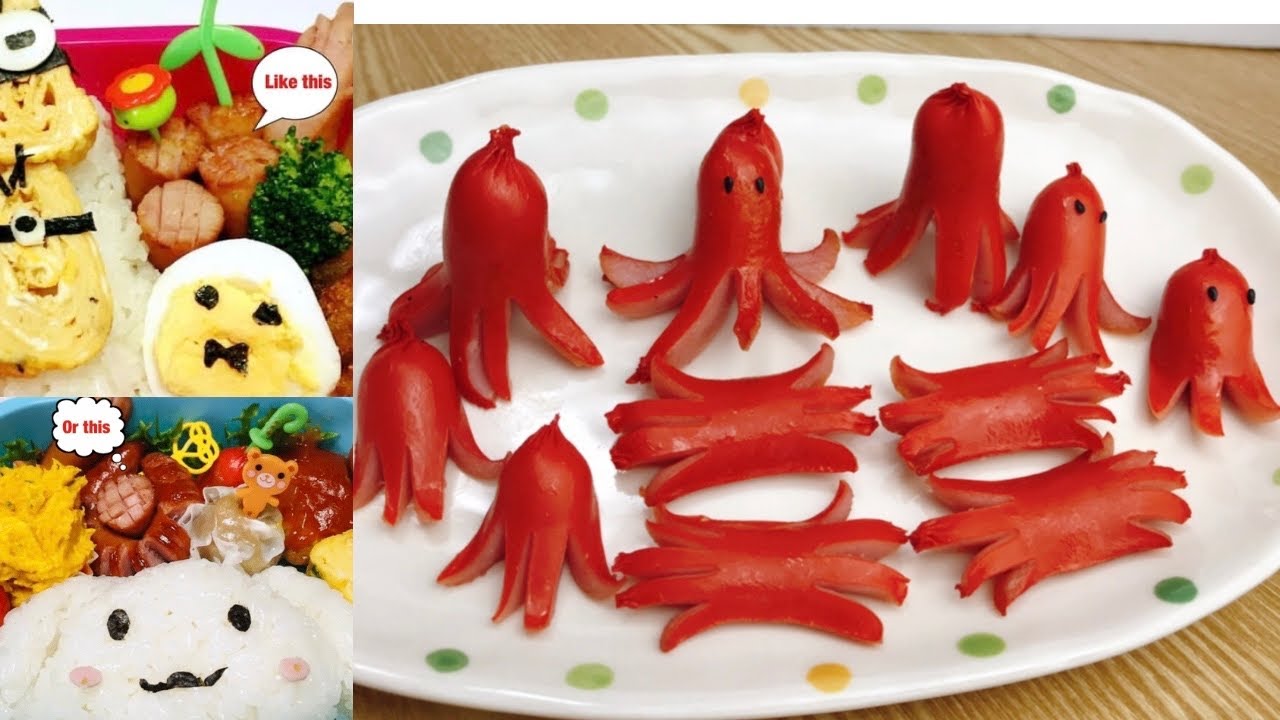 Quick & Easy Cute Sausage Decoration |  Easy cutting Hotdogs for Obento/Lunchbox