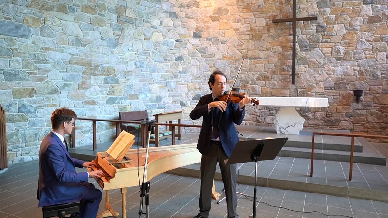 J. S. Bach: Sonata for Violin and Harpsichord in C Minor | BWV 1017 | Edson Scheid & Bálint Karosi