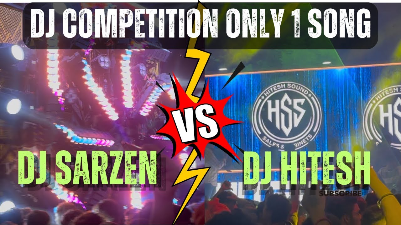 Dj Sarzen Vs Dj Hitesh Mini Dj Competition 😳 | Public ने Full Enjoy किया #djsarzen #djhitesh #viral 