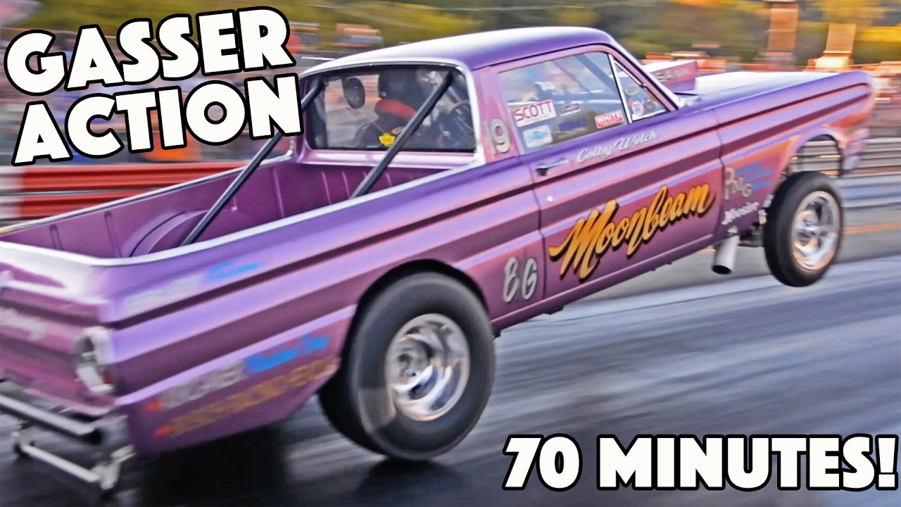 WILD GASSER ACTION - Intense Vintage Drag Racing Compilation Video