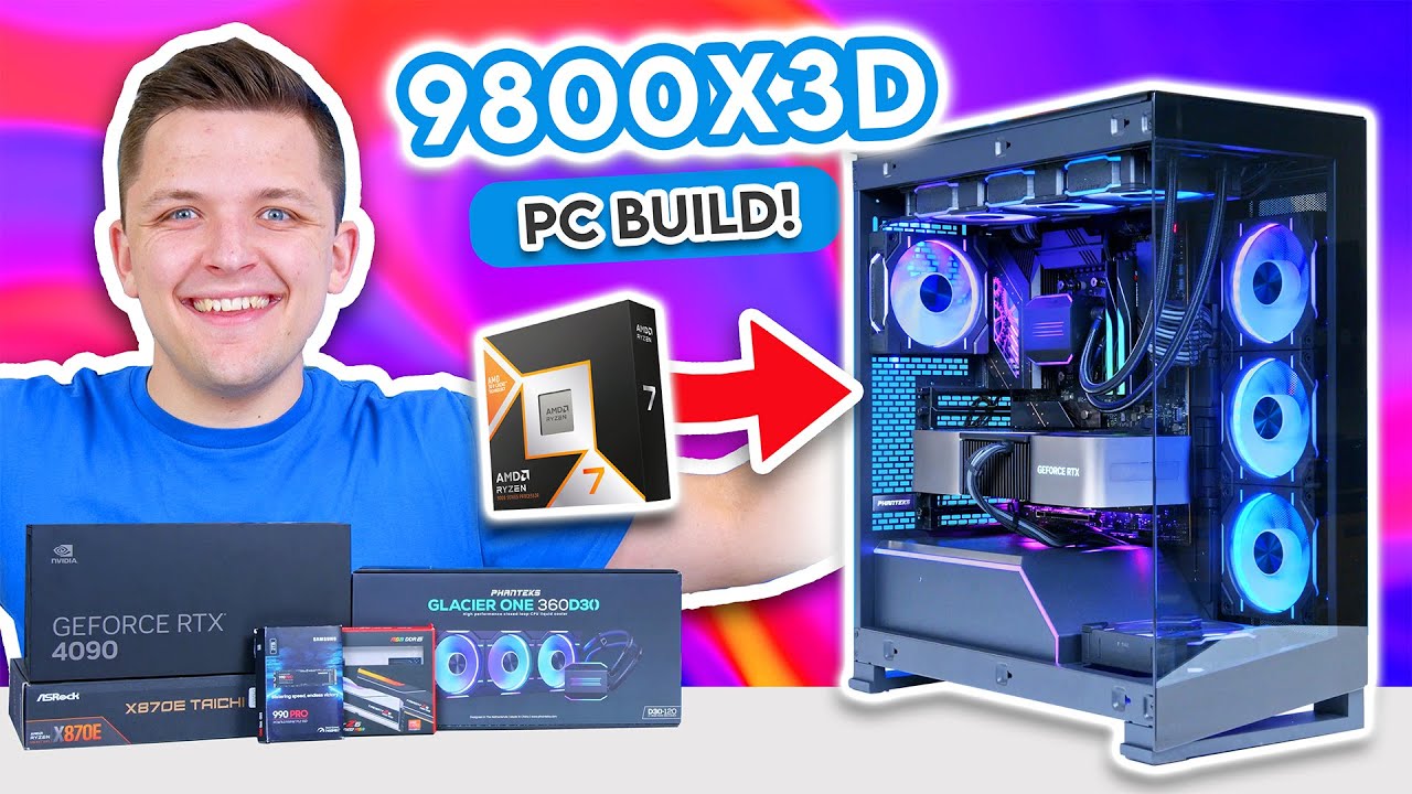 Ultimate Ryzen 9800X3D & RTX 4090 Gaming PC Build! 🙌 [The New FASTEST Gaming CPU?]
