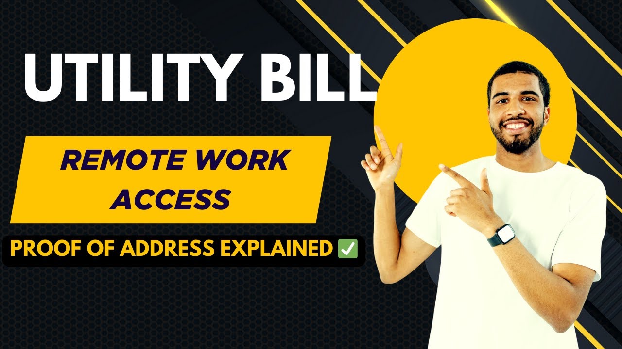 How to Create a Utility Bill for Remote Job Verification (Cloudworkers & More)