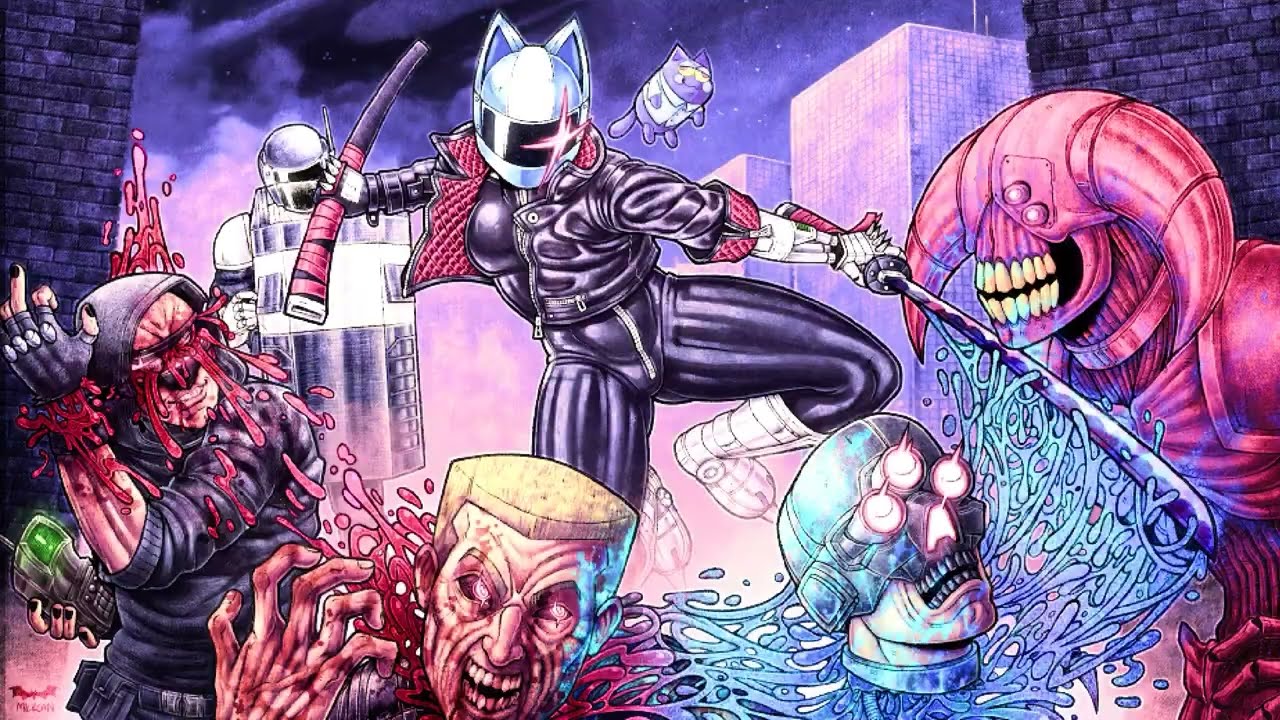 [GZDoom] DIAMOND DRAGON: Catgirl Cyberpunk Action! + NEON OVERDRIVE MAP01