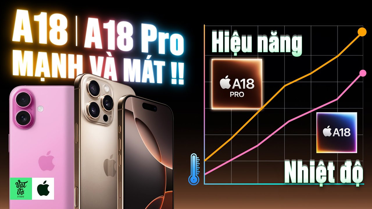 Đ&aacute;nh gi&aacute; Apple A18 & A18 Pro tr&ecirc;n iPhone 16, 16 Pro Max: Ơn giời, m&aacute;t hơn rồi!