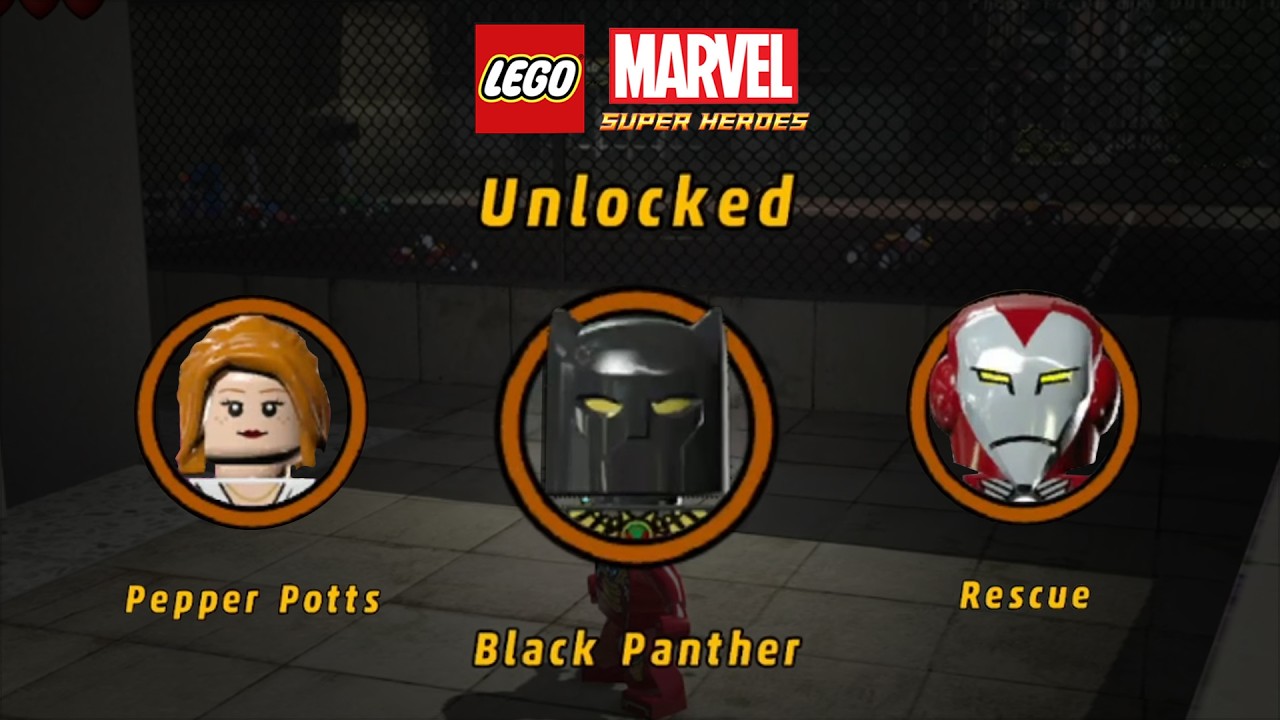 How to Unlock Black Panther + (Pepper Potts & Rescue) | LEGO Marvel Super Heroes