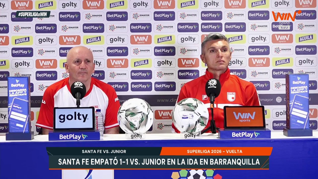 Rueda de prensa de Santa Fe previo al partido de la Superliga vuelta