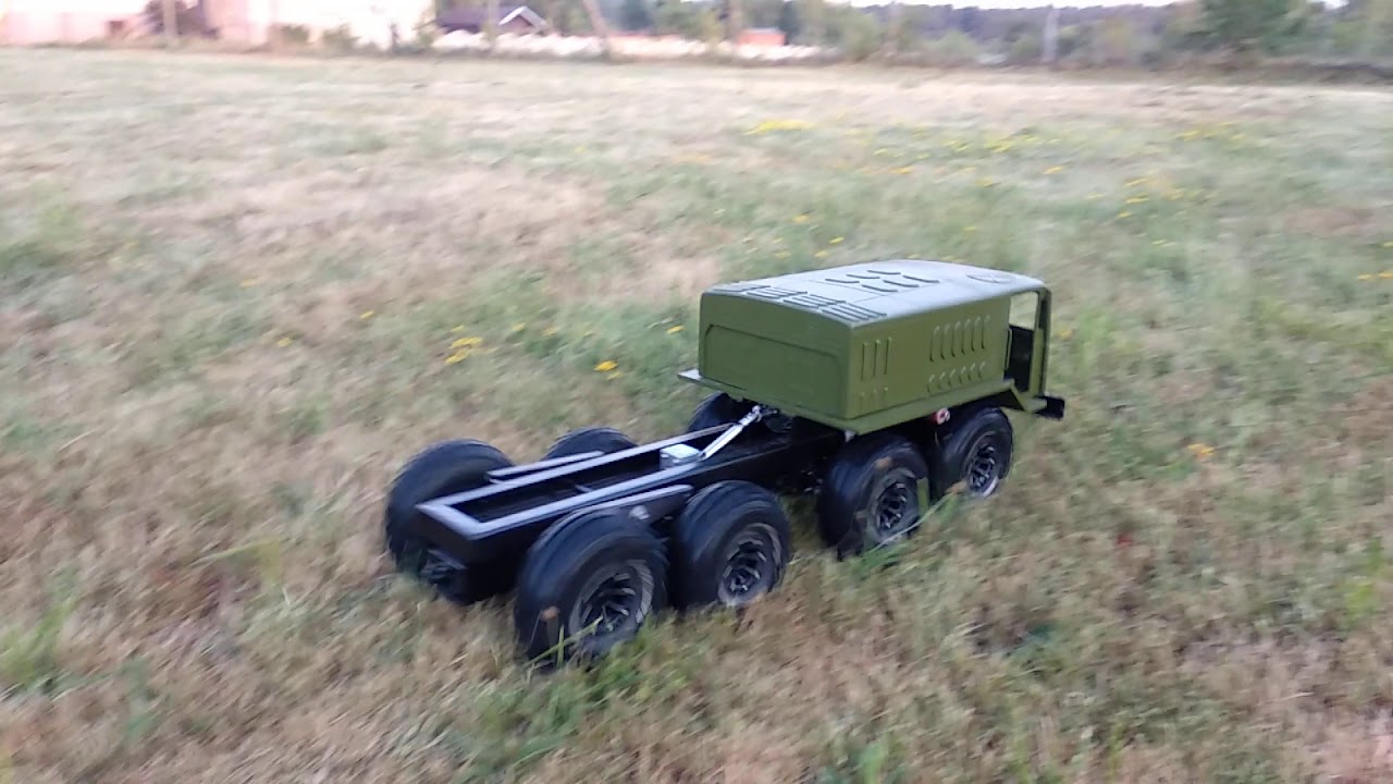 RC MAZ 535 1:10 test drive with two speed transmission