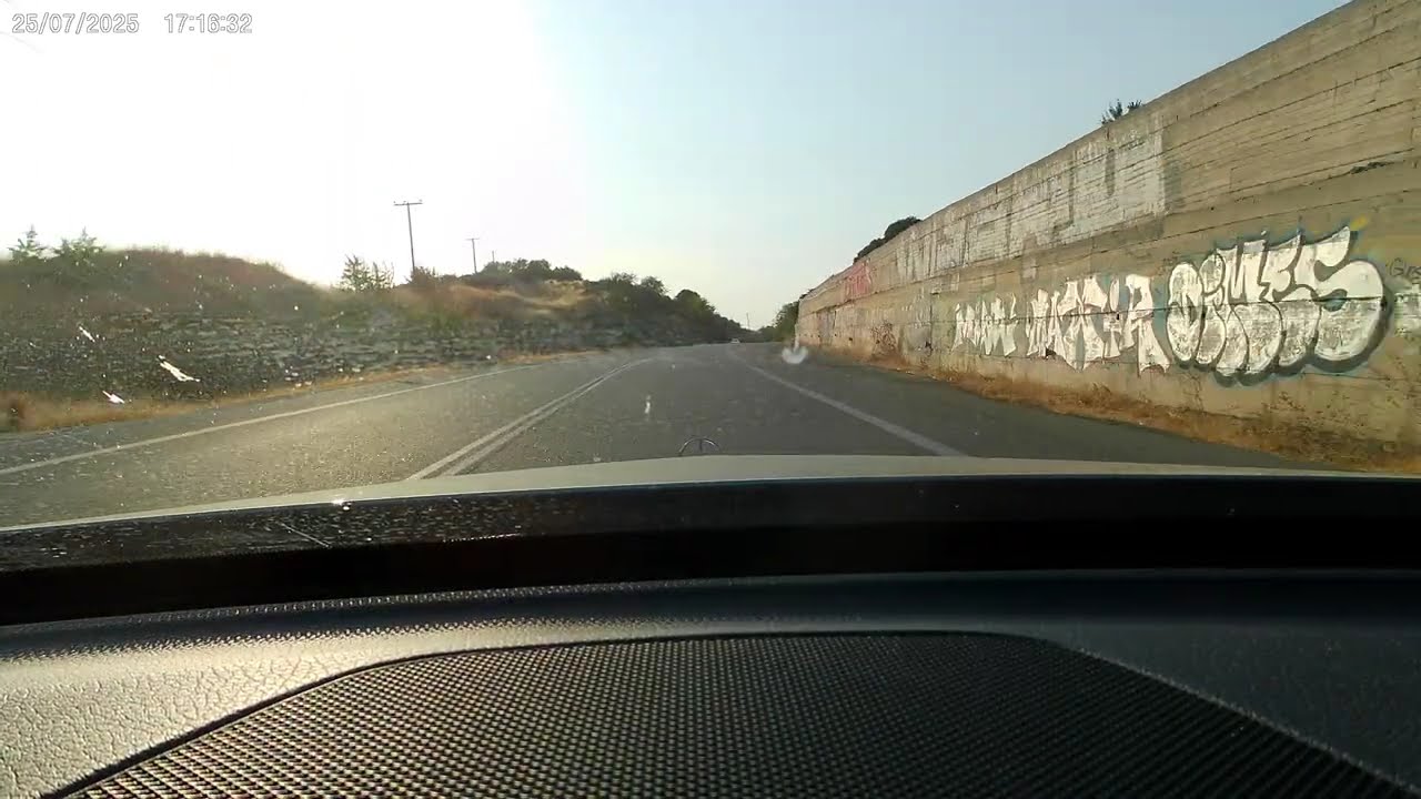 Driving In Greece_From Eleftheres_Kavala To Limni_25/07/2025