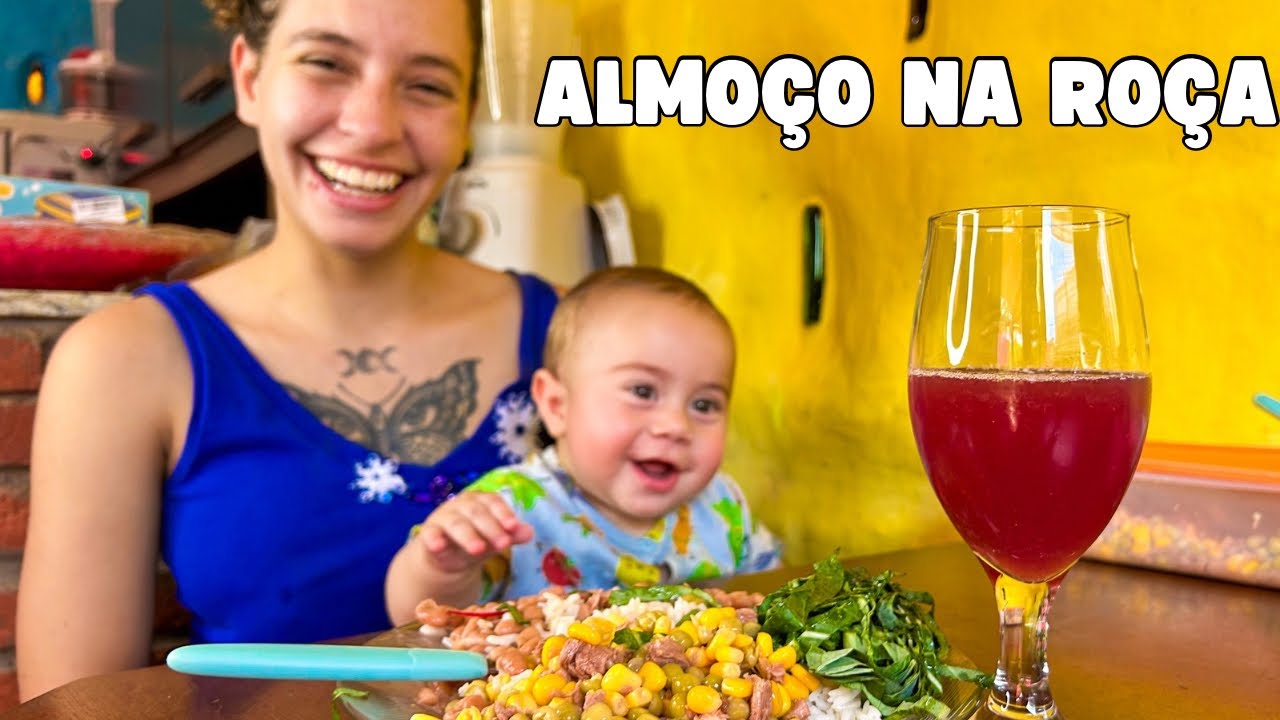 COLHENDO da HORTA e ALMOÇO em FAMÍLIA com Atum de Plantas + Kombucha Pronta!