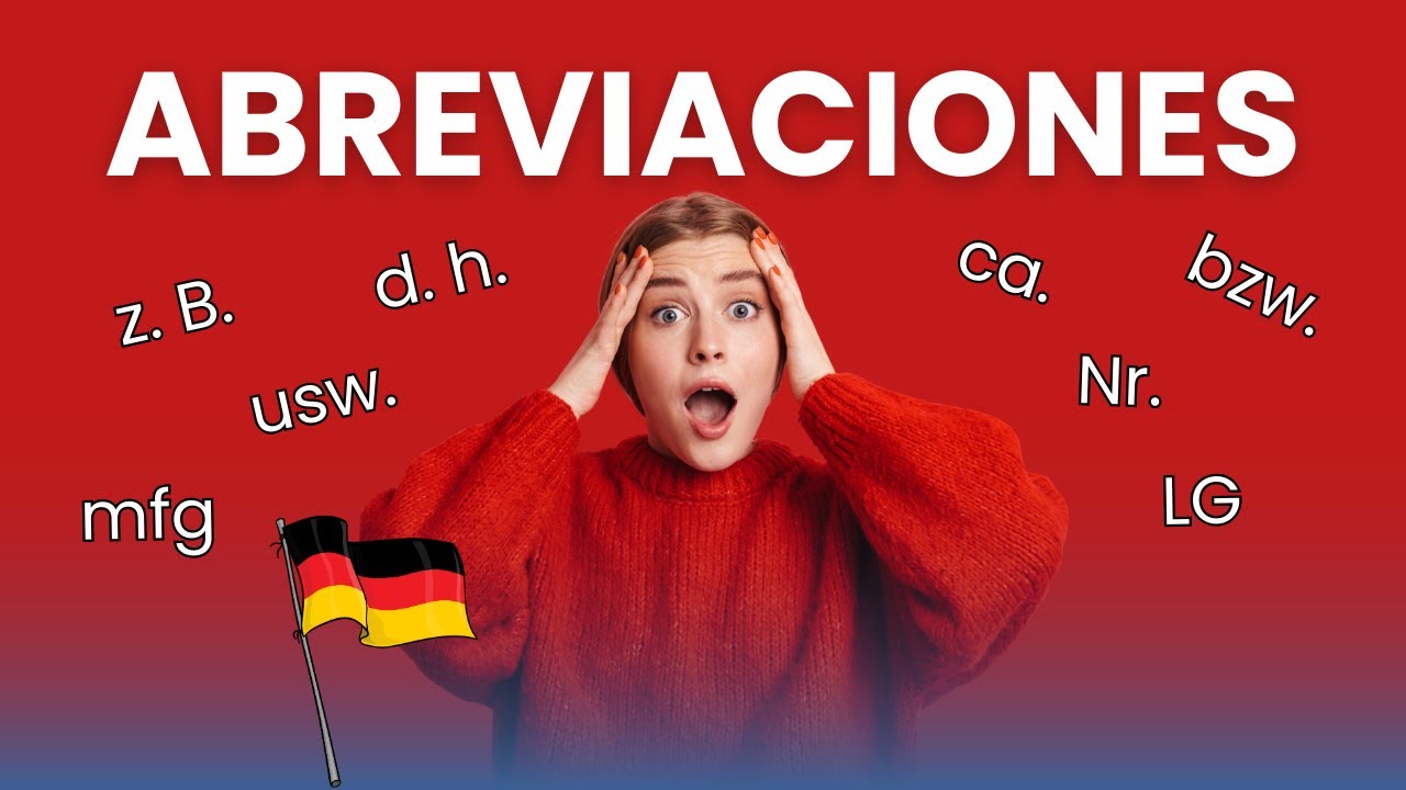Abreviaciones en Alemán | Las más usadas con ejemplos fáciles. #aprendealeman #deutschkurs