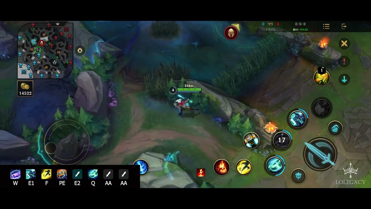 WILD RIFT - Ekko Long Distance Engage Combo