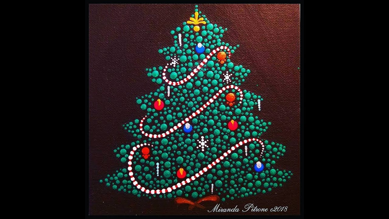 Miranda Pitrone Dot Art Christmas Tree ~Christmas Dot Along Maria Clark~ Candy Bacon Recipe too
