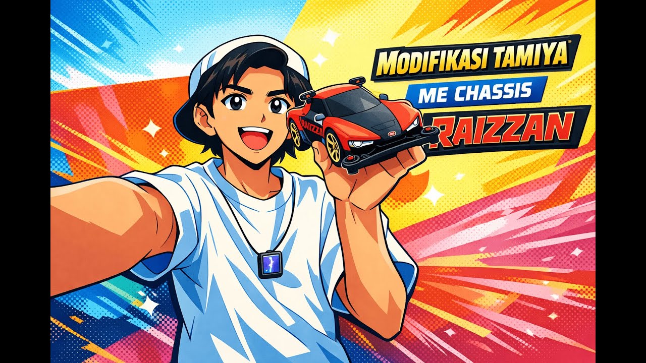 MODIFIKASI TAMIYA ME CHASSIS RAIZZAN🥳🥳‼️