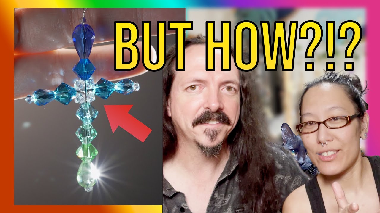 The Mystery Beaded Cross Suncatcher - What keeps it together?