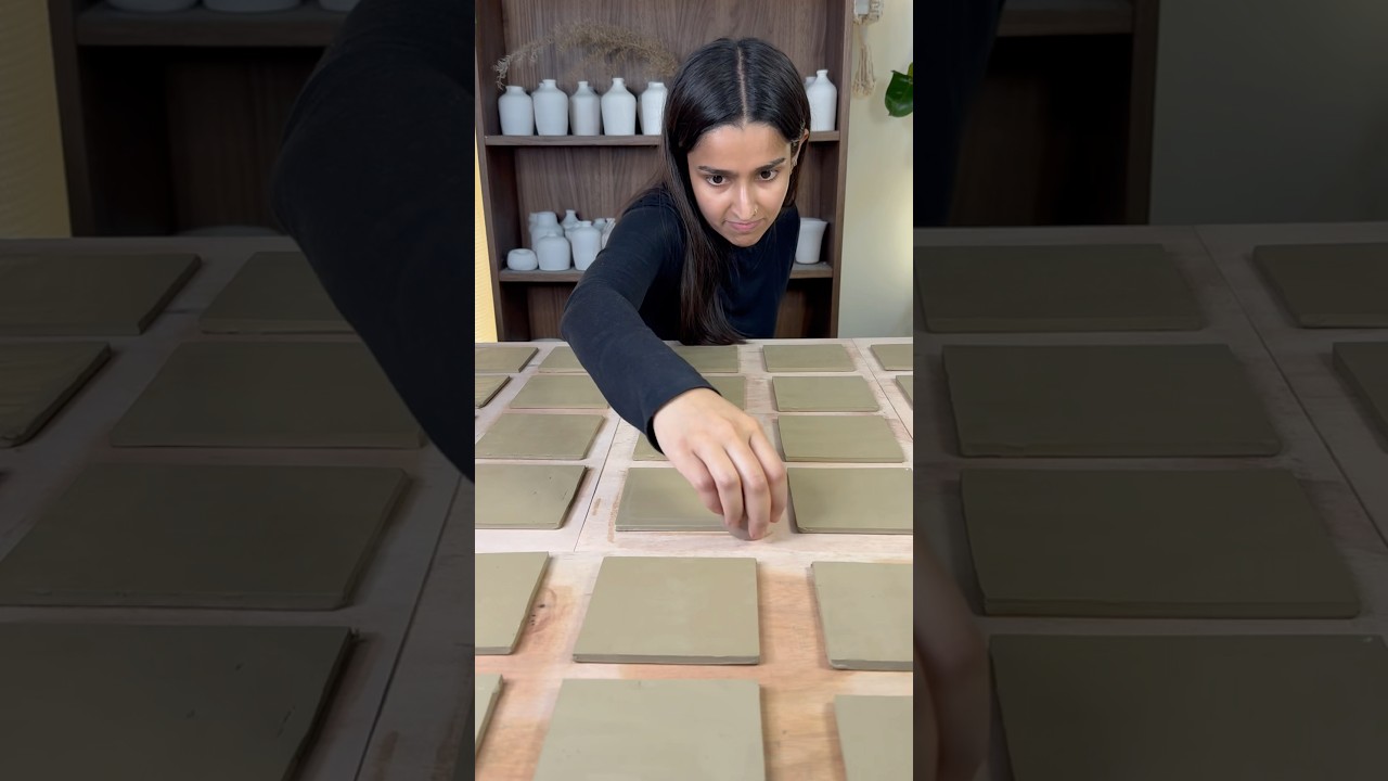 Making 50 ceramic tiles 😮&zwj;💨