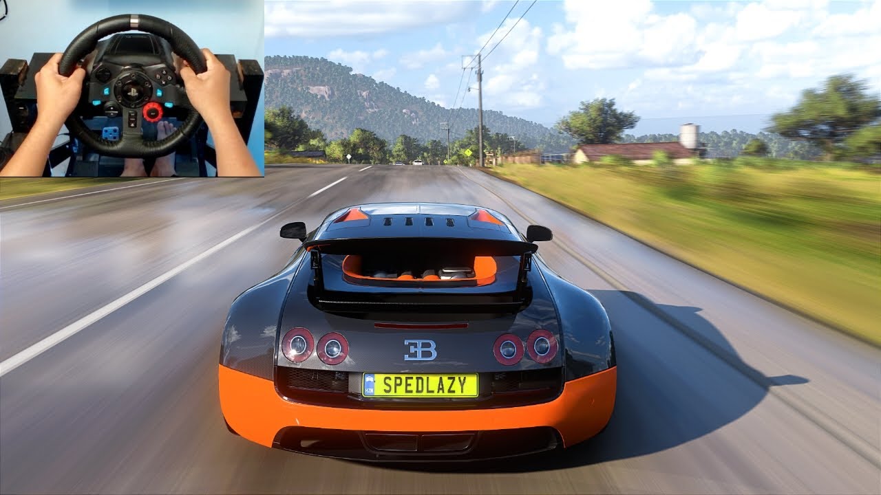 Bugatti Veyron Super Sport 2011 | Forza Horizon 5 Steering Wheels Gameplay
