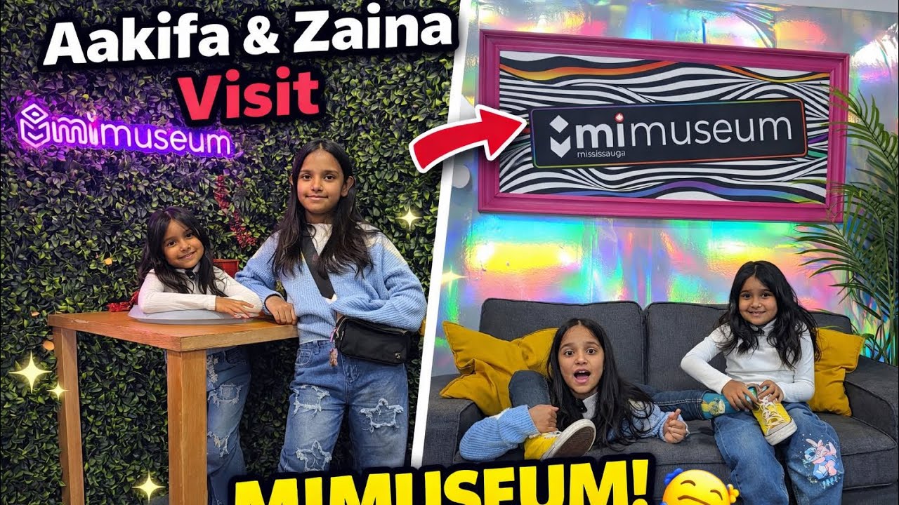 Aakifa & Zaina Visit Mimuseum 😍 | Fun Kids Day Out | #fun #kidsfun #familyvlog #museum #cute #day