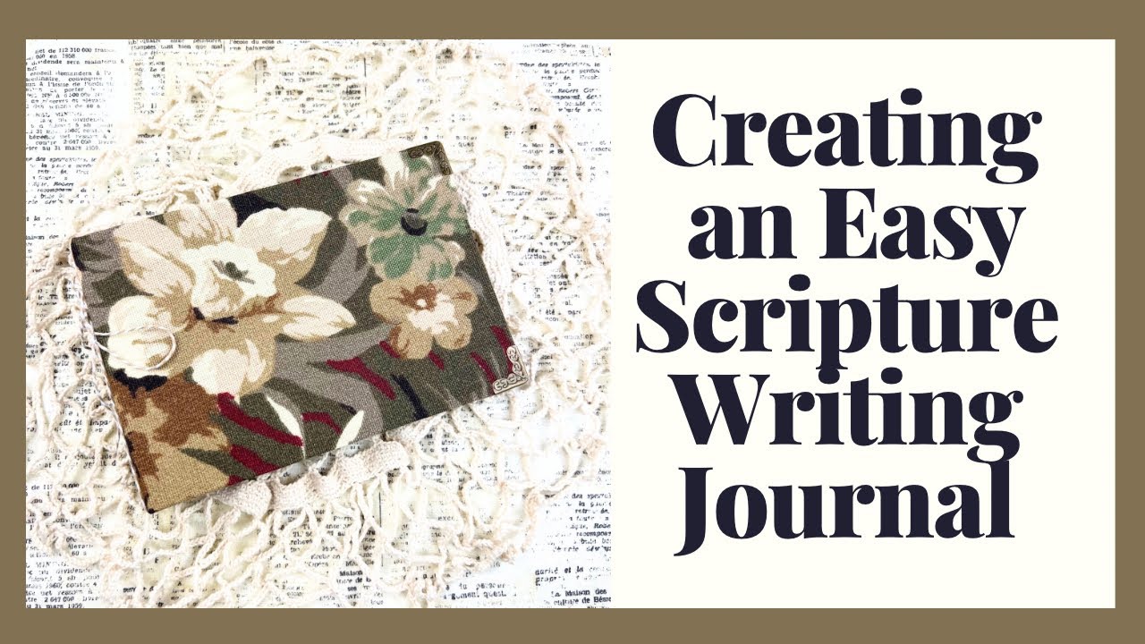 Создание простого журнала для записи Священного Писания #scripturewriting
