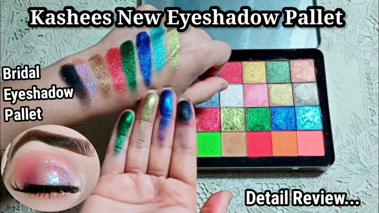 New Kashees Eyeshadow Pallet Review|Detail Review & Swatches|Amara Javed
