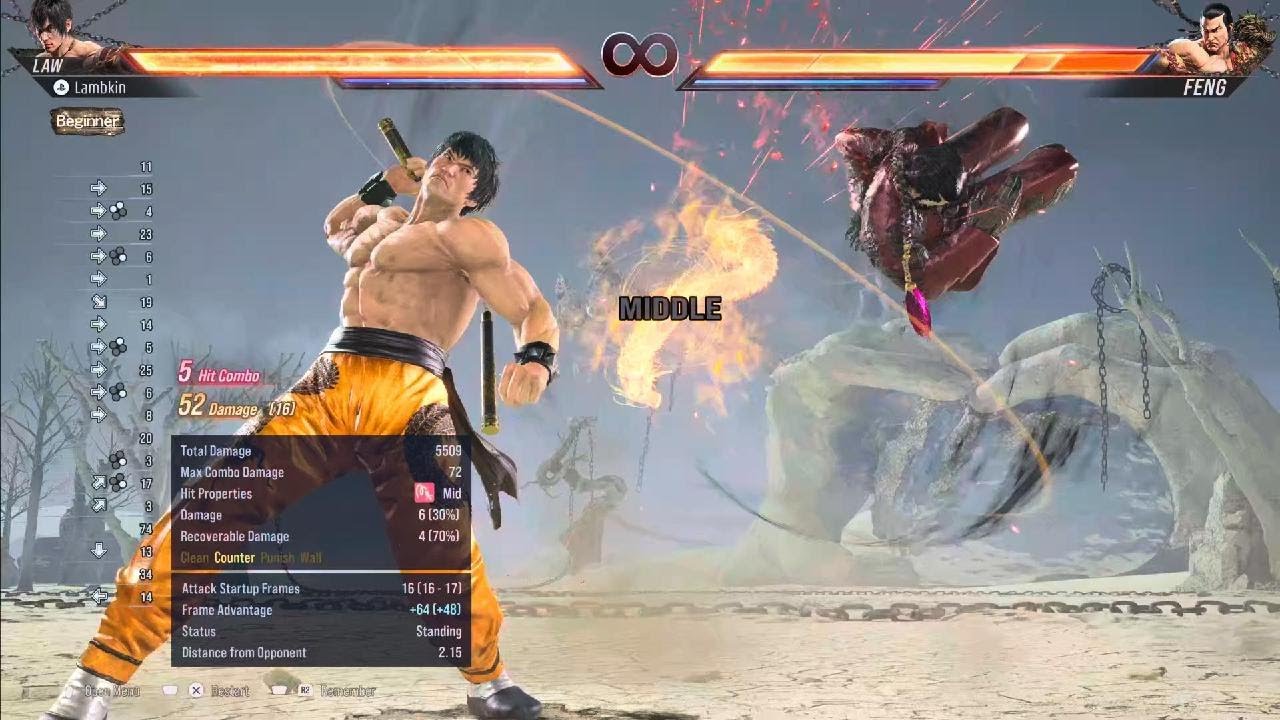 Law staple combos - TEKKEN 8