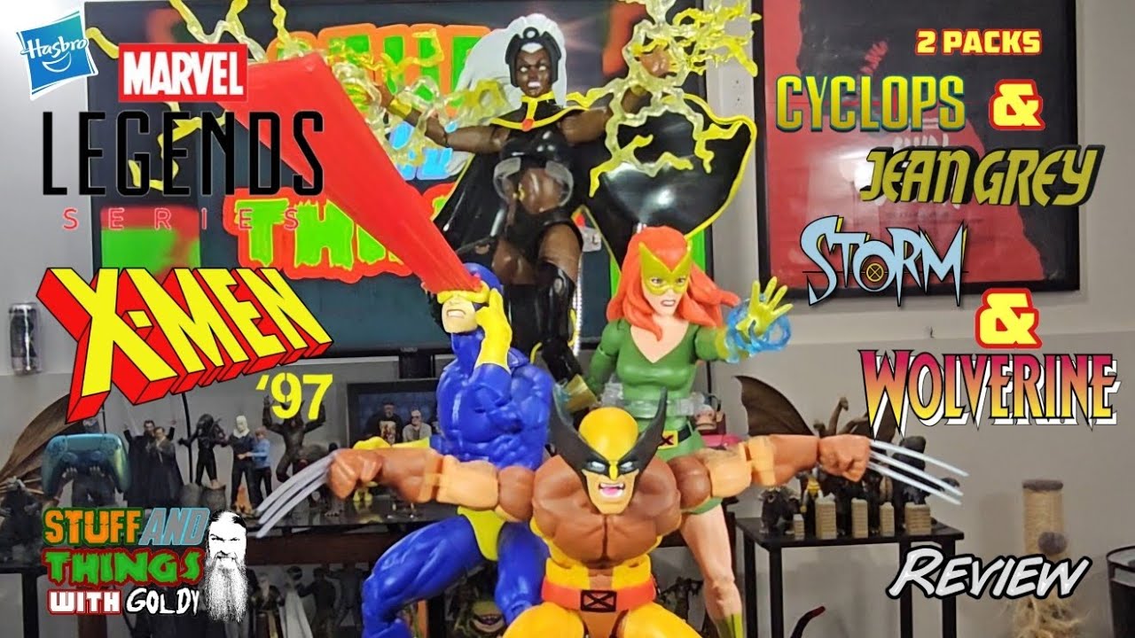 Hasbro Pulse exclusive Marvel Legends X-men 97 Wolverine & Storm, Cyclops & Jean Grey 2 packs review