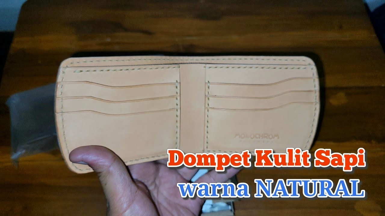 Dompet Kulit Sapi WARNA NATURAL #unboxing 