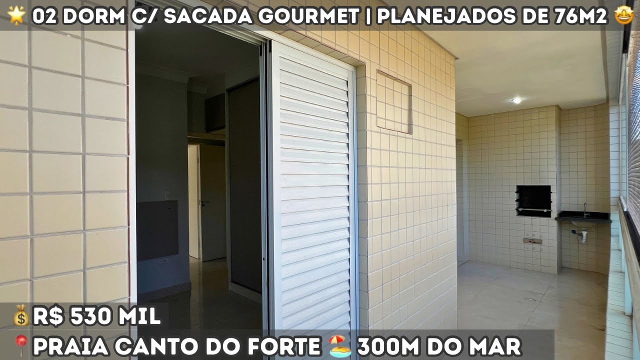 🤩 APARTAMENTO 02 DORMITÓRIOS NA MELHOR LOCALIZAÇÃO NO CANTO DO FORTE, LAZER COMPLETO NA COBERTURA 🤩