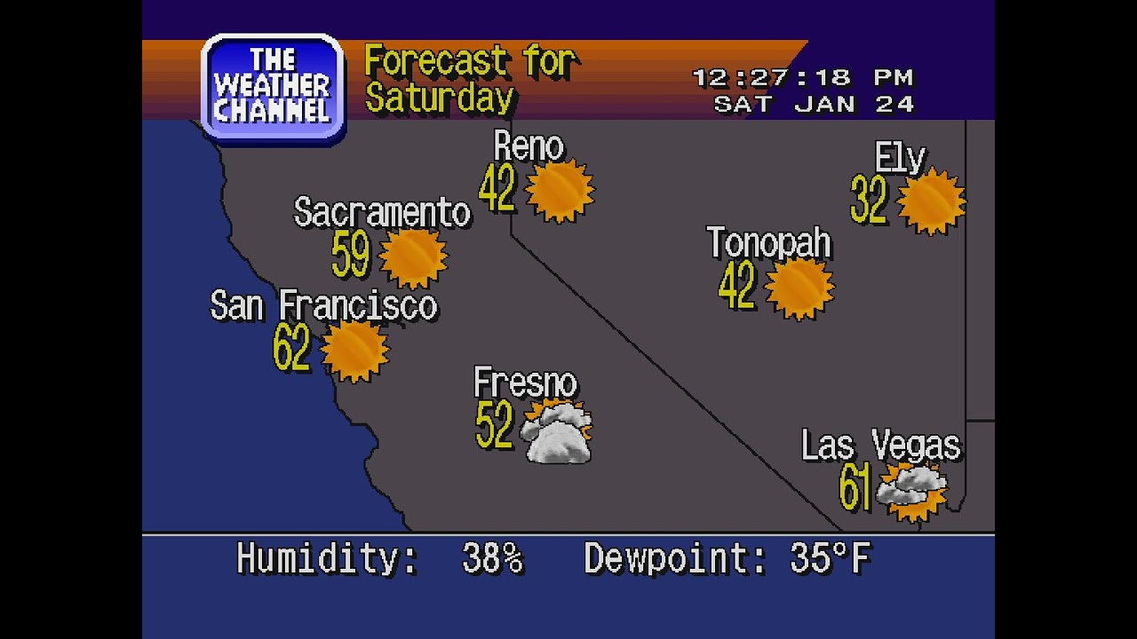WeatherSTAR 4000 - San Jose, CA - 1/24/2026