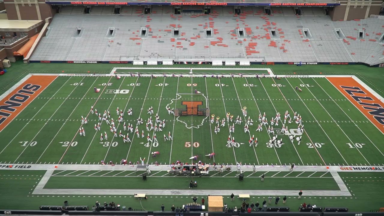 Mahomet-Seymour Marching Bulldogs at the U of I Marching Band Championships 2025