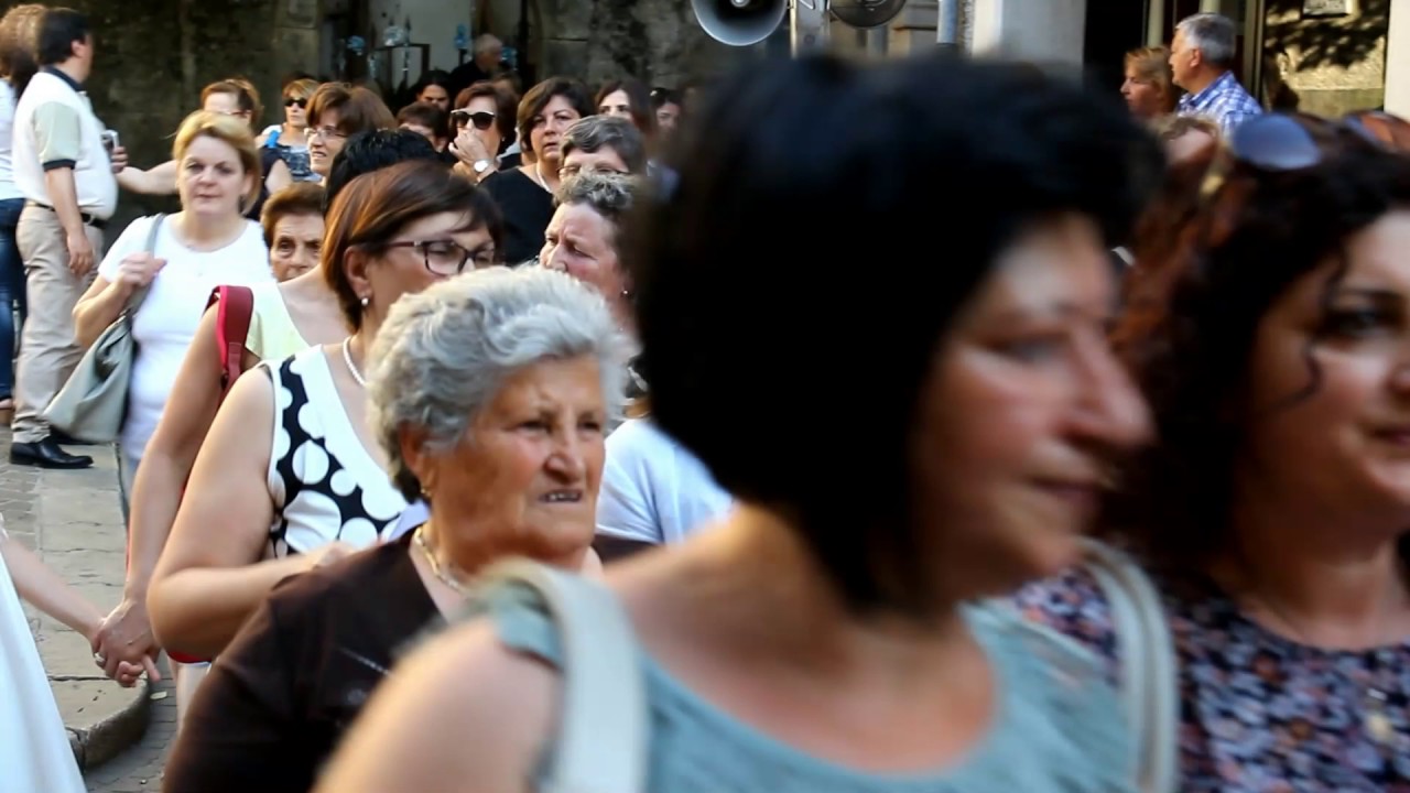 Bagnoli Irpino 25. 06. 2017 Processione dell'Immacolata lato basso del paese  movie