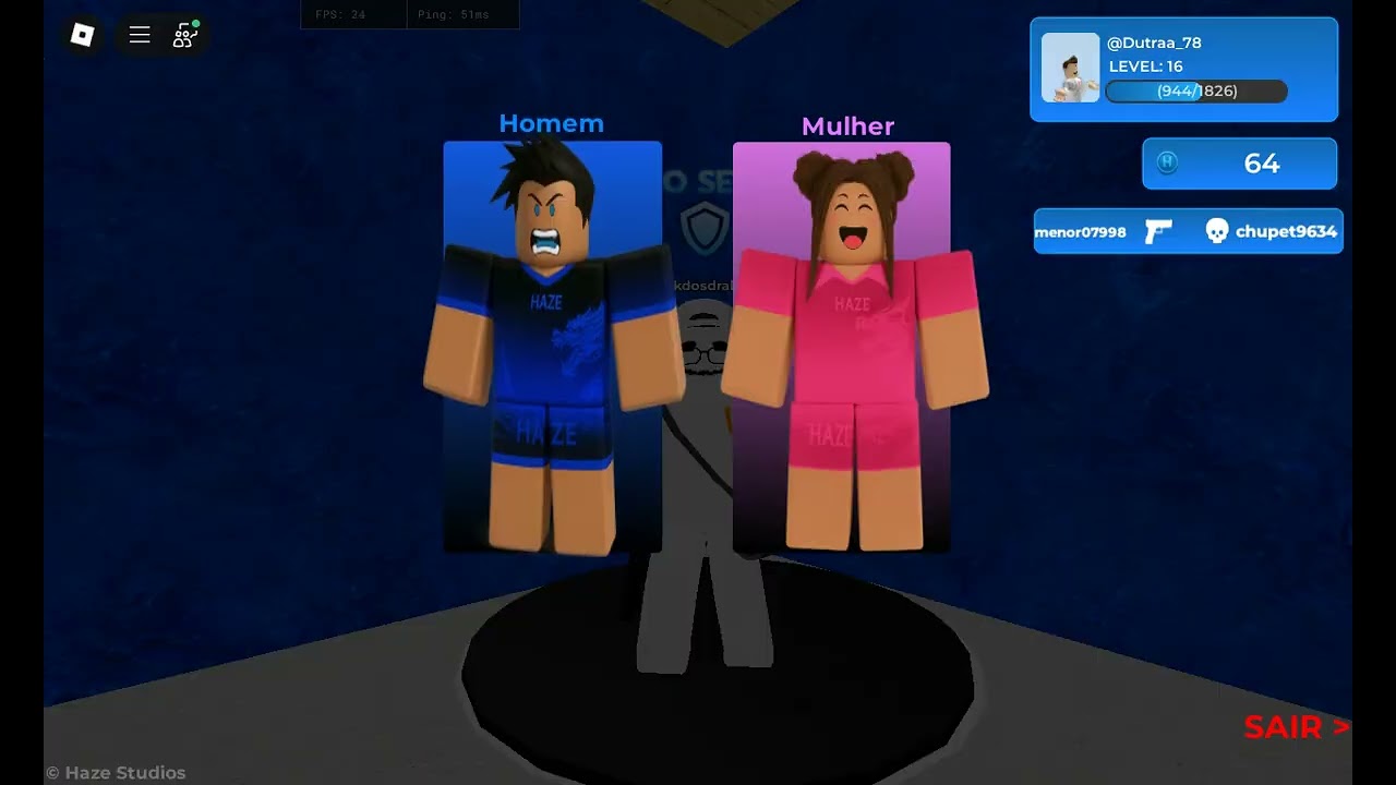 JOGANDO HAZE PVP NO ROBLOX E AMASSANDO E MORRENDO KKS