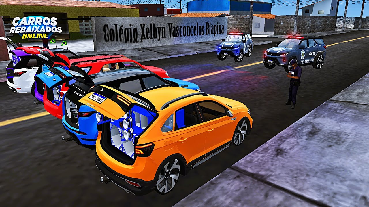 CARROS REBAIXADOS ONLINE | ROLE DOS ALUNOS DE CARROS SUVS PAREDÃO E CHEGOU A GCM !