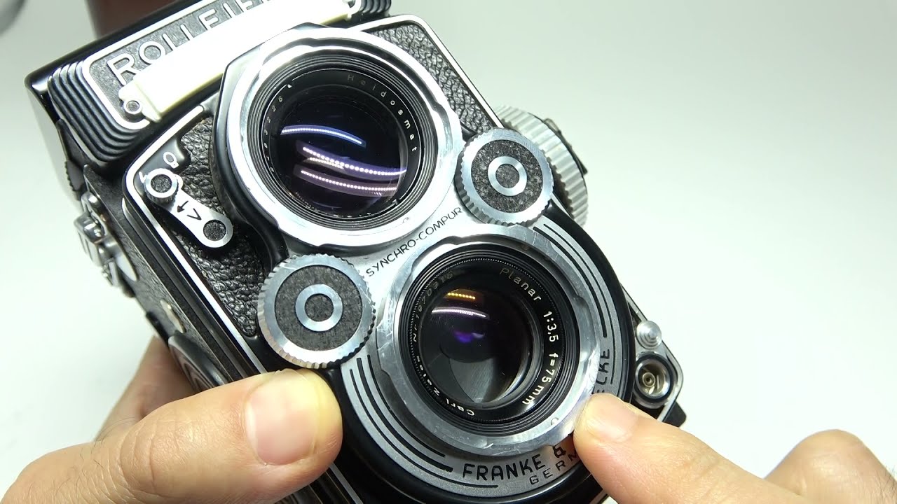 ROLLEIFLEX ローライフレックス 3.5F Planar プラナー 75mmF3.5 + 純正革ケース