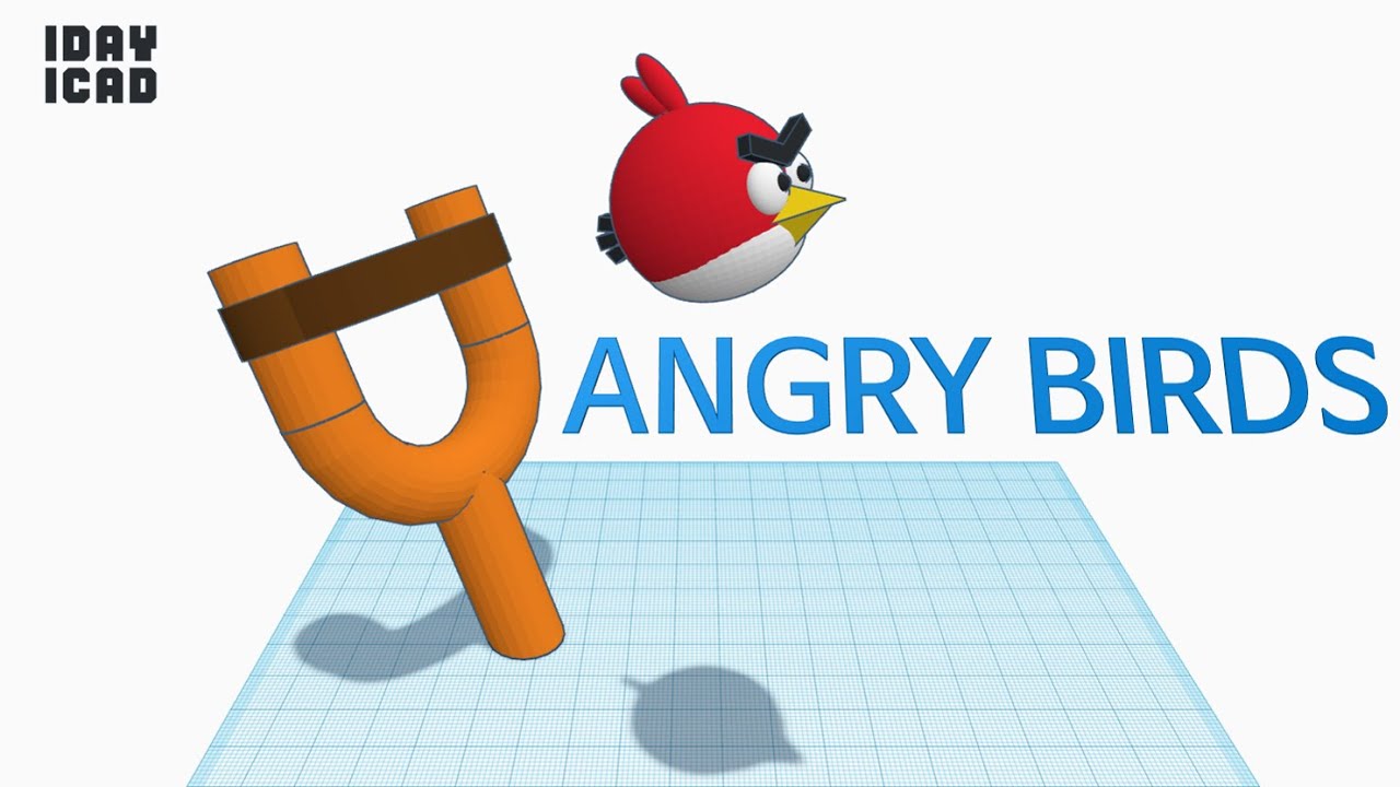 [1DAY_1CAD] ANGRY BIRDS (Tinkercad : Know-how / Style / Education)