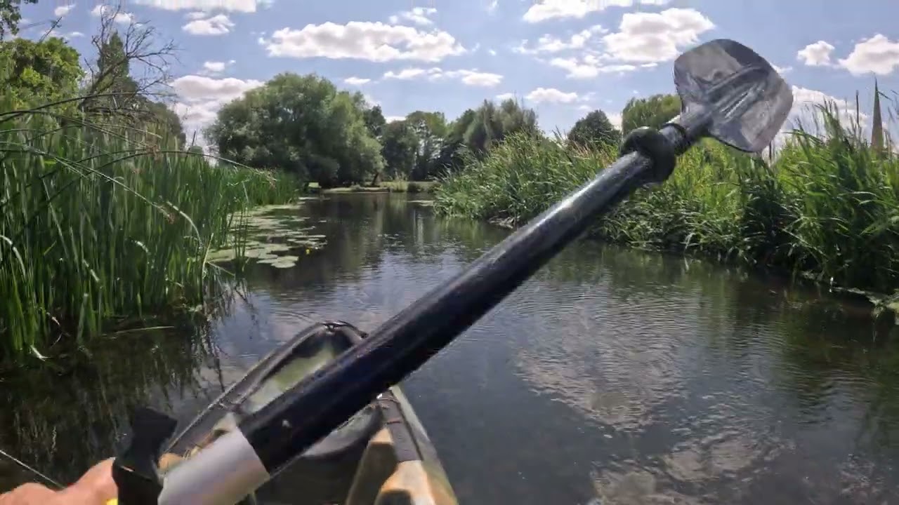 Gentle Canoe Trip on the River Great Ouse | Natural Water & Wildlife Sounds ] [no music or talking]