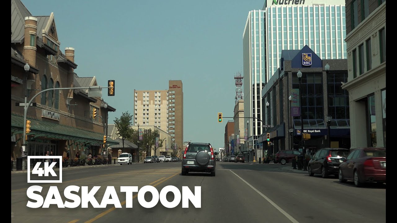 Driving in Saskatoon, Canada 4K (2021 Summer)
