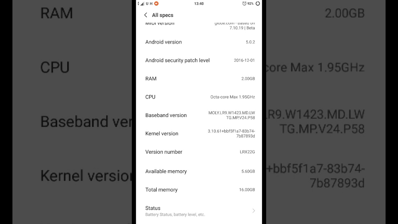 MIUI 9 - Xiaomi Redmi Note 2 - AnTuTu Benchmark results on Mi-Globe ROM