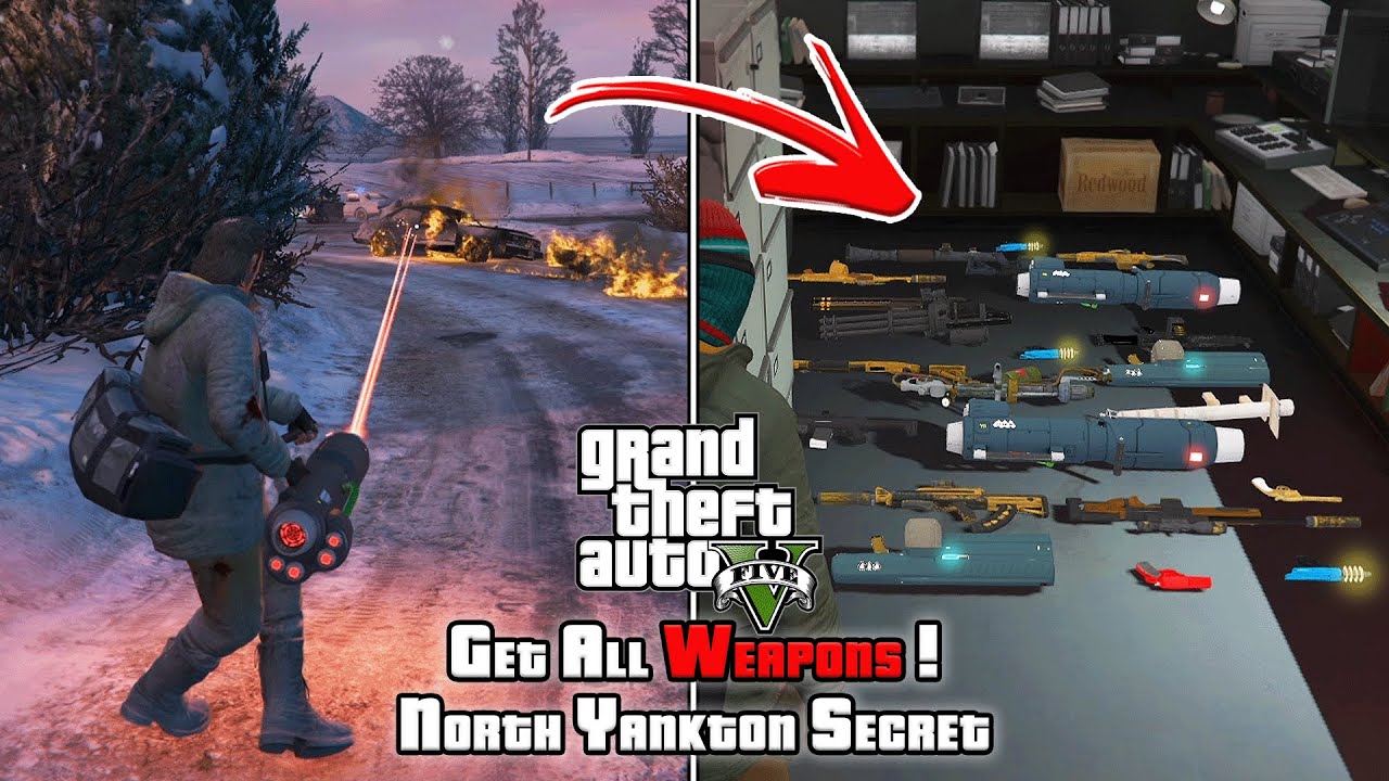 Как получить всё оружие в GTA 5 (Северный Янктон)