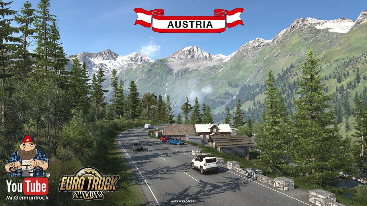 Euro Truck Simulator 2 - Austria Rework - die Alpen kommen