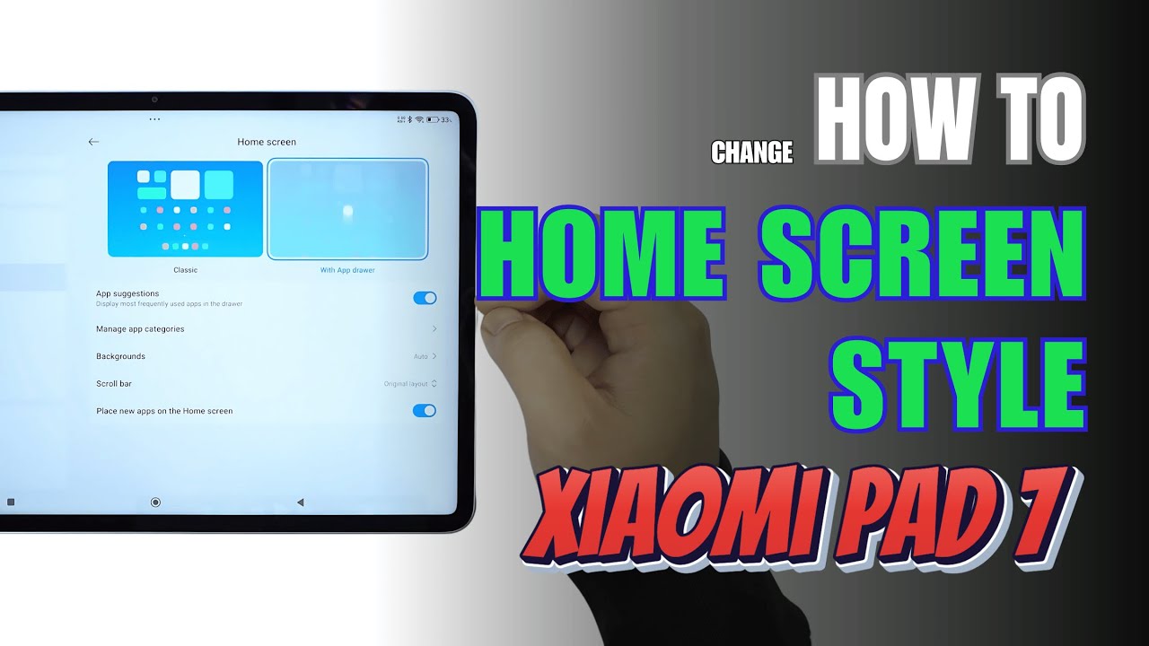 How to change Home Screen style on Xiaomi Pad 7