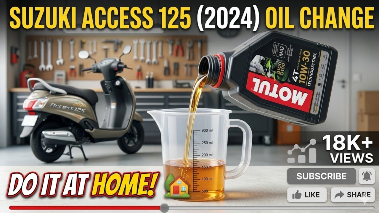 Oil Changing At Home For Suzuki Access 125 New Model 2024 @pravardhmysorell DIY ll Best Engine Oil