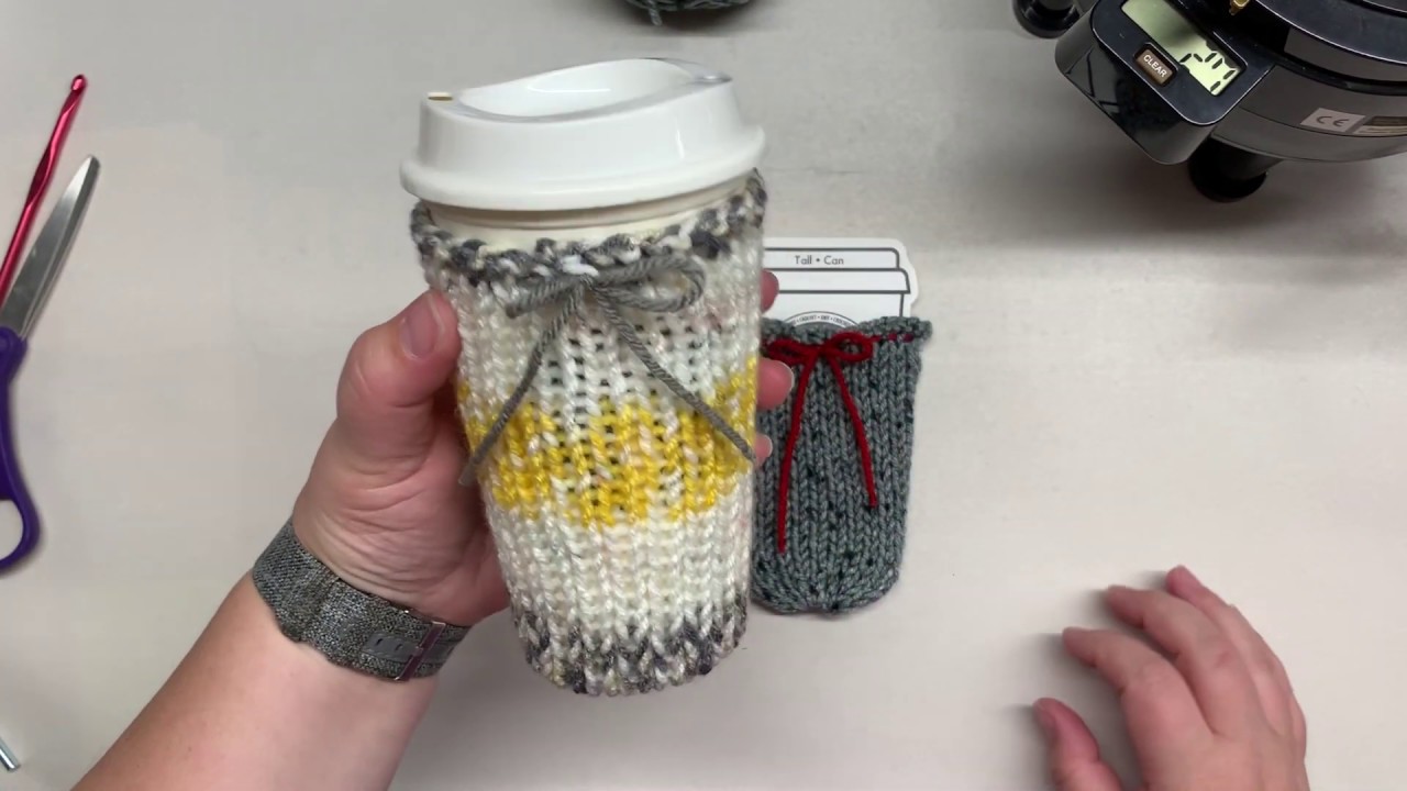 SUPER FAST AND EASY Addi Pro Knitting Machine Cup Sleeve Tutorial - Simplify your market prep!