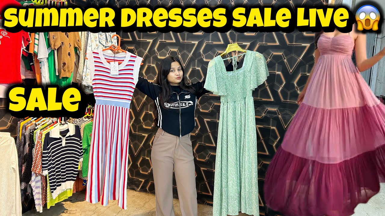 फैक्ट्री दामो पर wholesale में Dress 😱|| Export Surplus Biggest Warehouse In delhi 