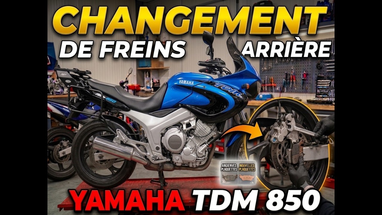 TUTO mécanique #2 [850 TDM] Changement des plaquettes de frein et réfection de l'étrier arrière