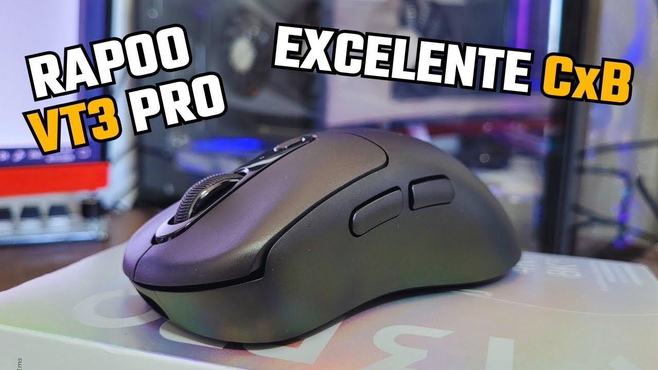 Rapoo VT3 PRO - Um MOUSE que Deveria Custar Mais! - Unboxing e Primeiras Impressões