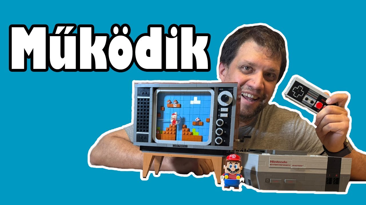 A “MŰKÖDŐ” LEGO konzol - LEGO 71374 Nintendo Entertainment System - LEGO Bemutató