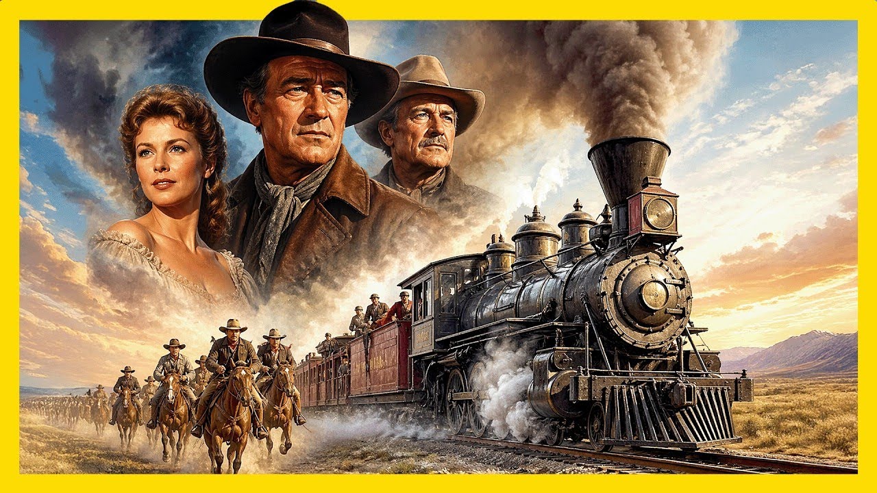 🎬 Канзас-пасифик (1953) | Классика вестерна 🤠🔥 | Война на железной дороге