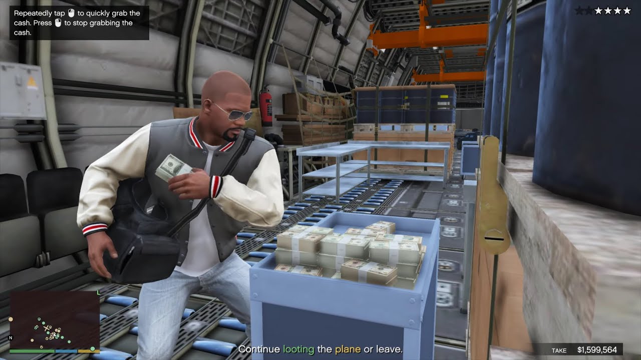 GTA 5 - Military Base Heist + Ten Star Escape
