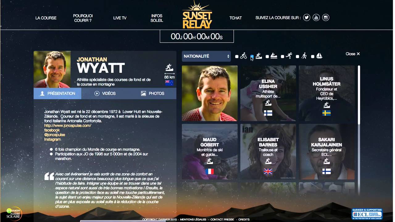 Sunset Relay 2015 - Demo Site